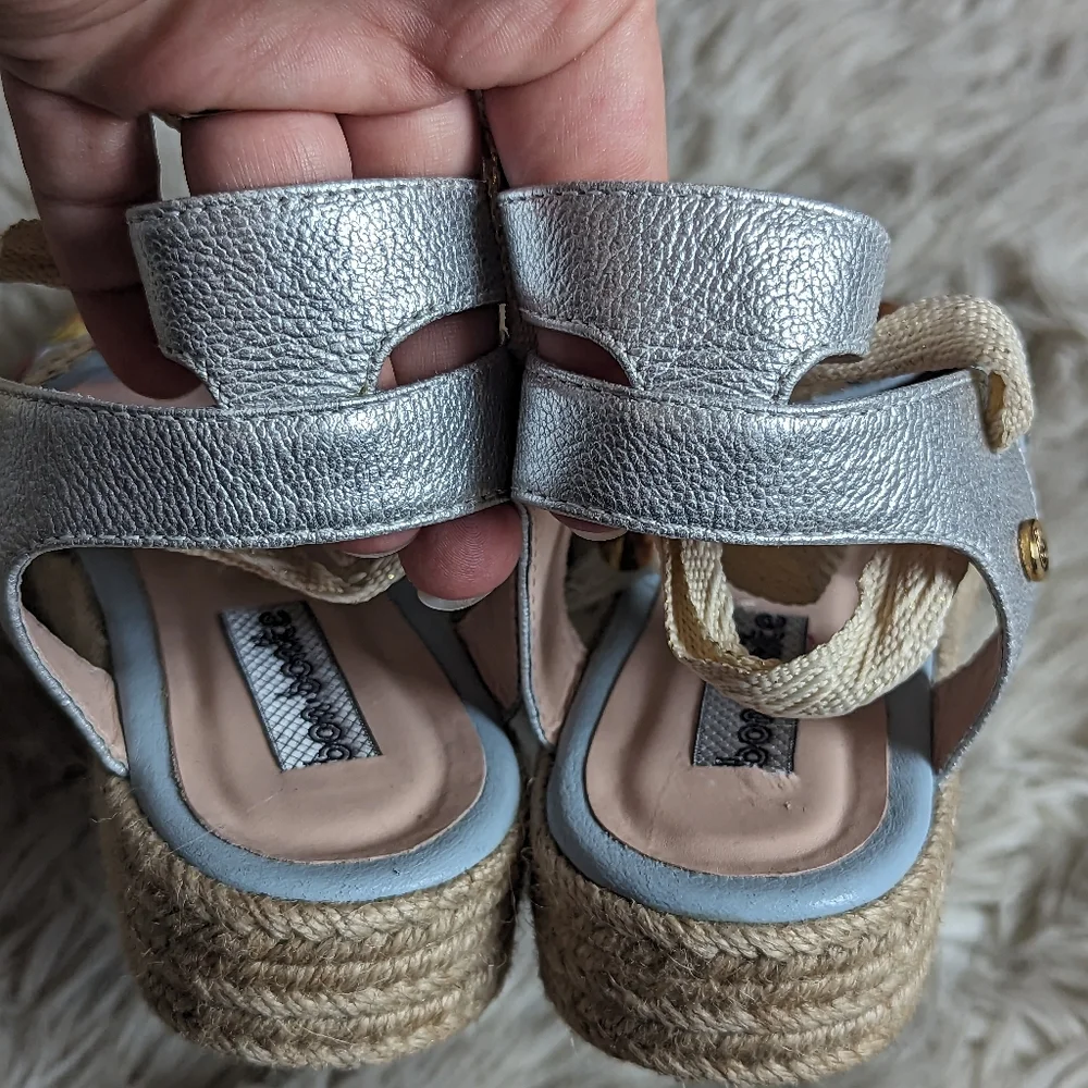 EUC Bon Bonite Embroidered Sequin Espadrilles